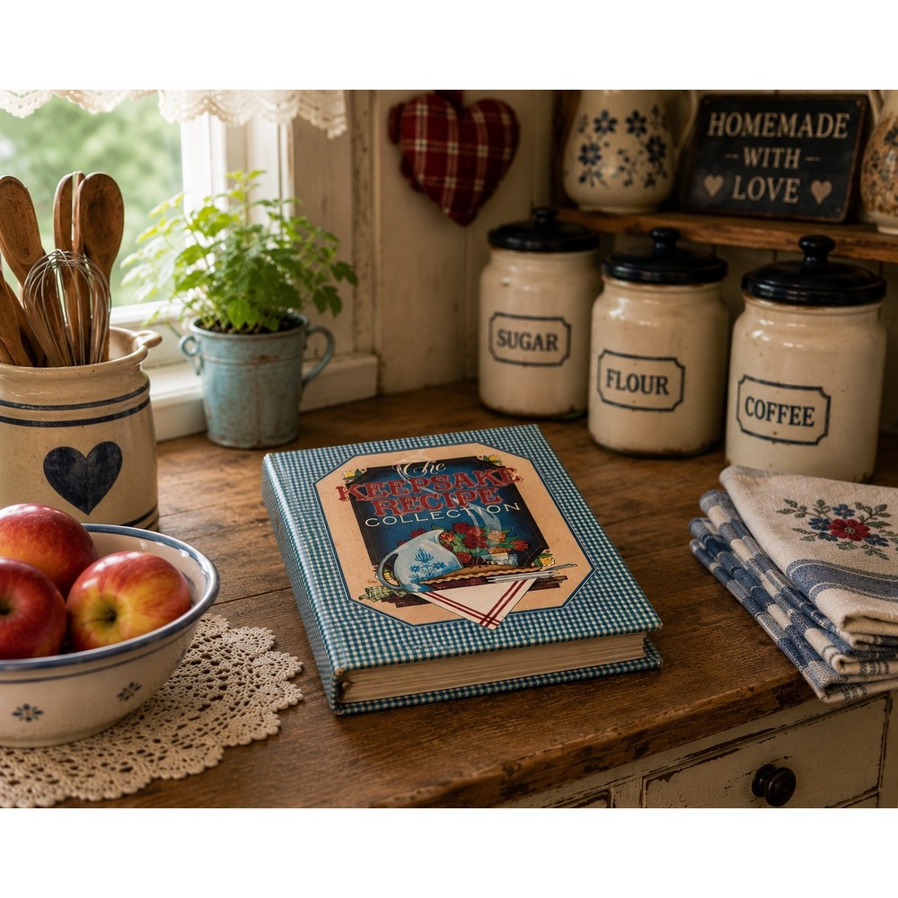 Vintage Keepsake Recipe Collection Cookbook Full of Handwritten Recipes